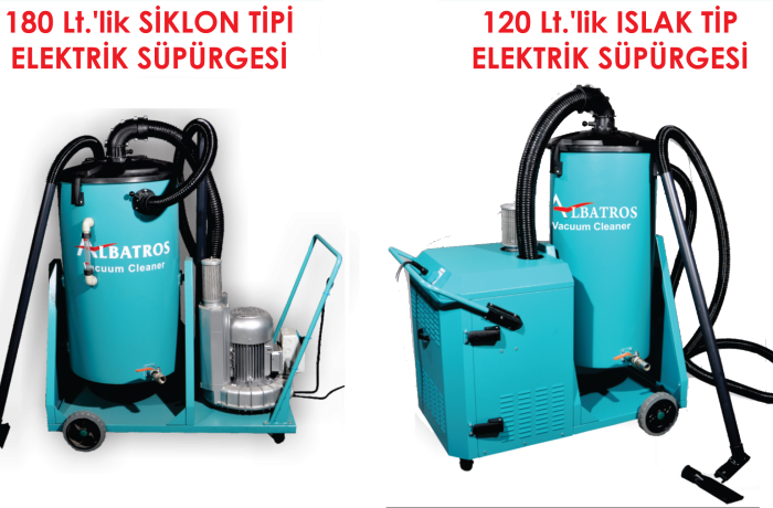 SİKLON TİP VE ISLAK TİP SÜPÜRGE