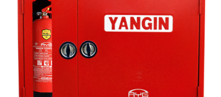 YSC BÖLMELİ CAM KAPAK KURU SİSTEM YANGIN DOLAPLARI