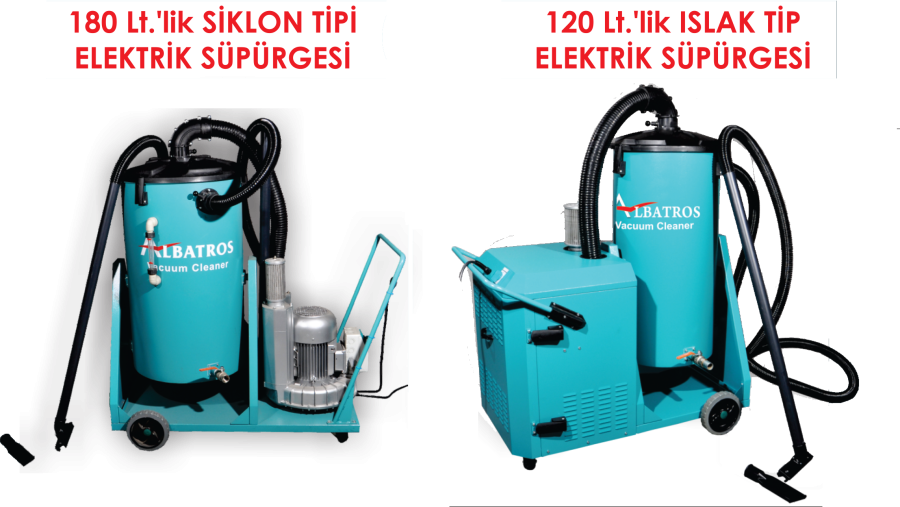 SİKLON TİP VE ISLAK TİP SÜPÜRGE